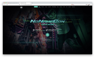 NoNameCon 2019 website