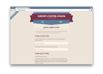 front-end  of grunt-coffee-chain's website