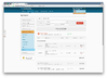 Screenshot of Cloud hosting control panel web application